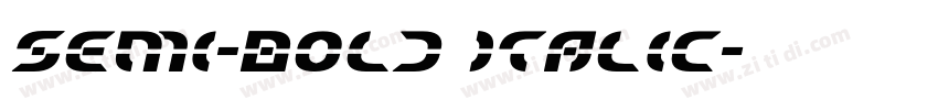 Semi-Bold Italic字体转换